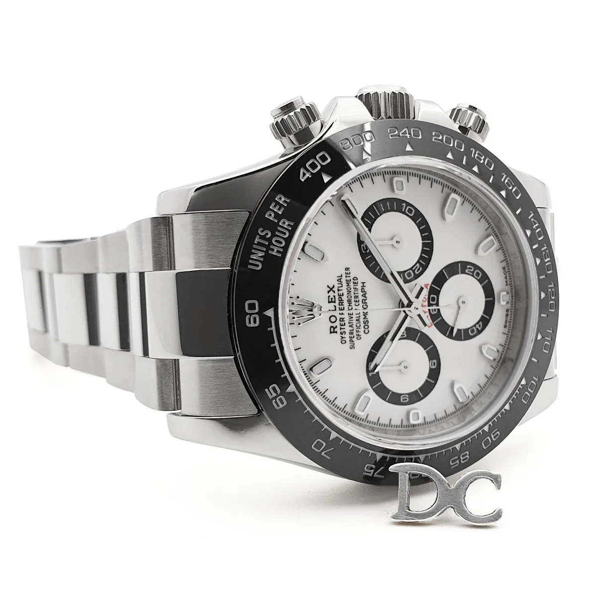 Daytona Panda 126500 APSF quadrante bianco in acciaio - immagine 4