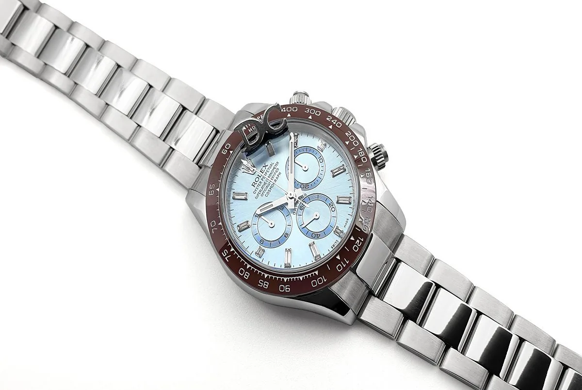 Daytona 116506 Platin eisblaues Zifferblatt mit Diamantindizes – Bild 3