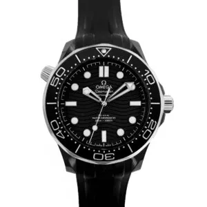 Seamaster Diver 300M Co-Axial Master Chronometer esfera negra 43.5mm con correa de caucho negra