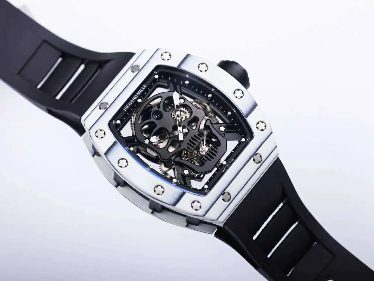 RM 052-01 Tourbillon Black Skull in White NTPT Carbon - Image 6