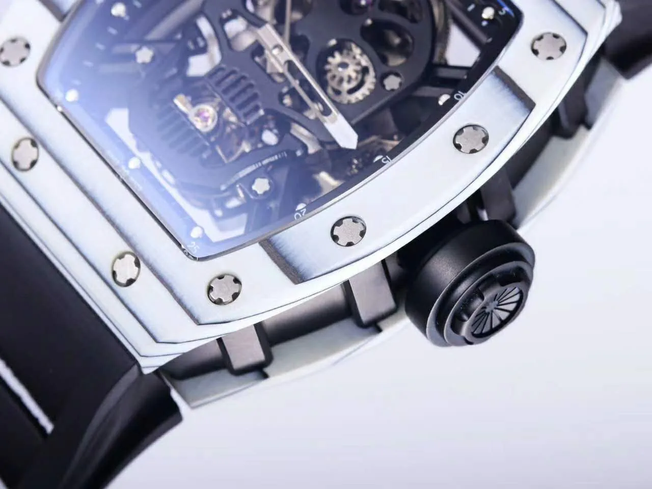 RM 052-01 Tourbillon Black Skull in White NTPT Carbon - Image 7
