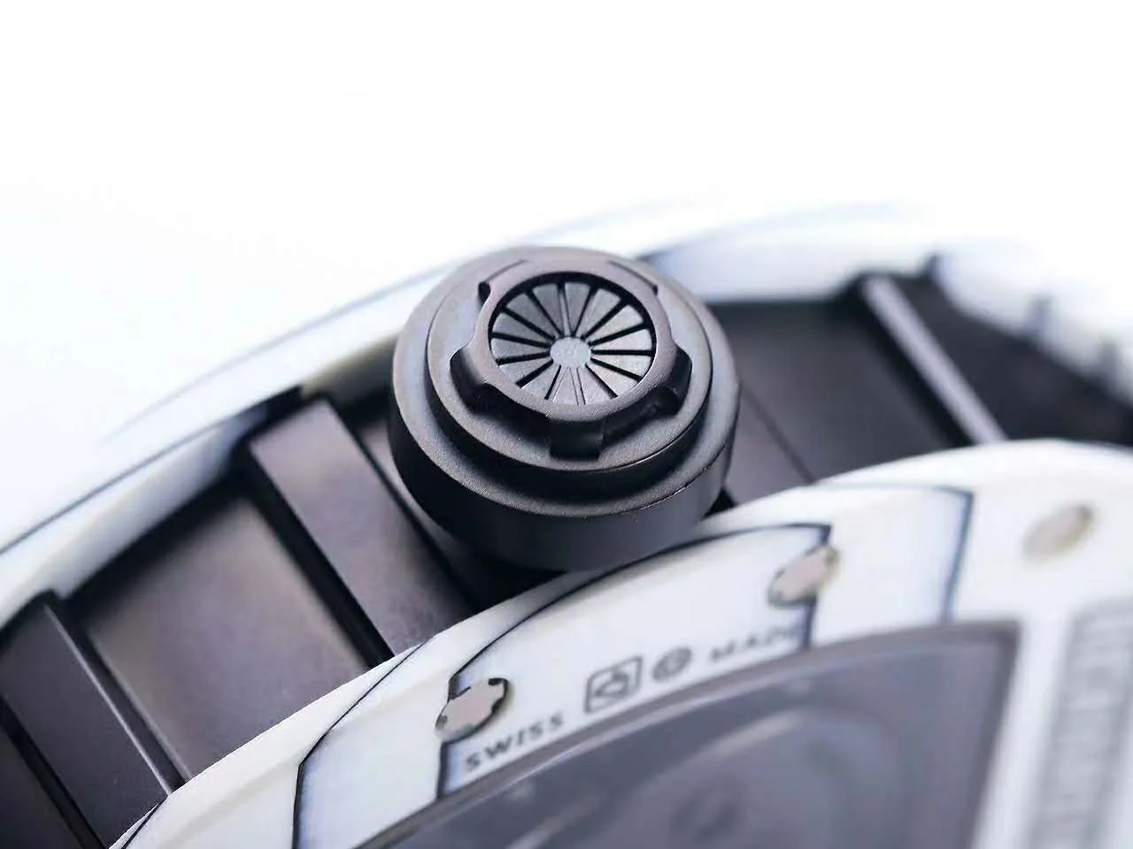 RM 052-01 Tourbillon Black Skull in White NTPT Carbon - Image 8