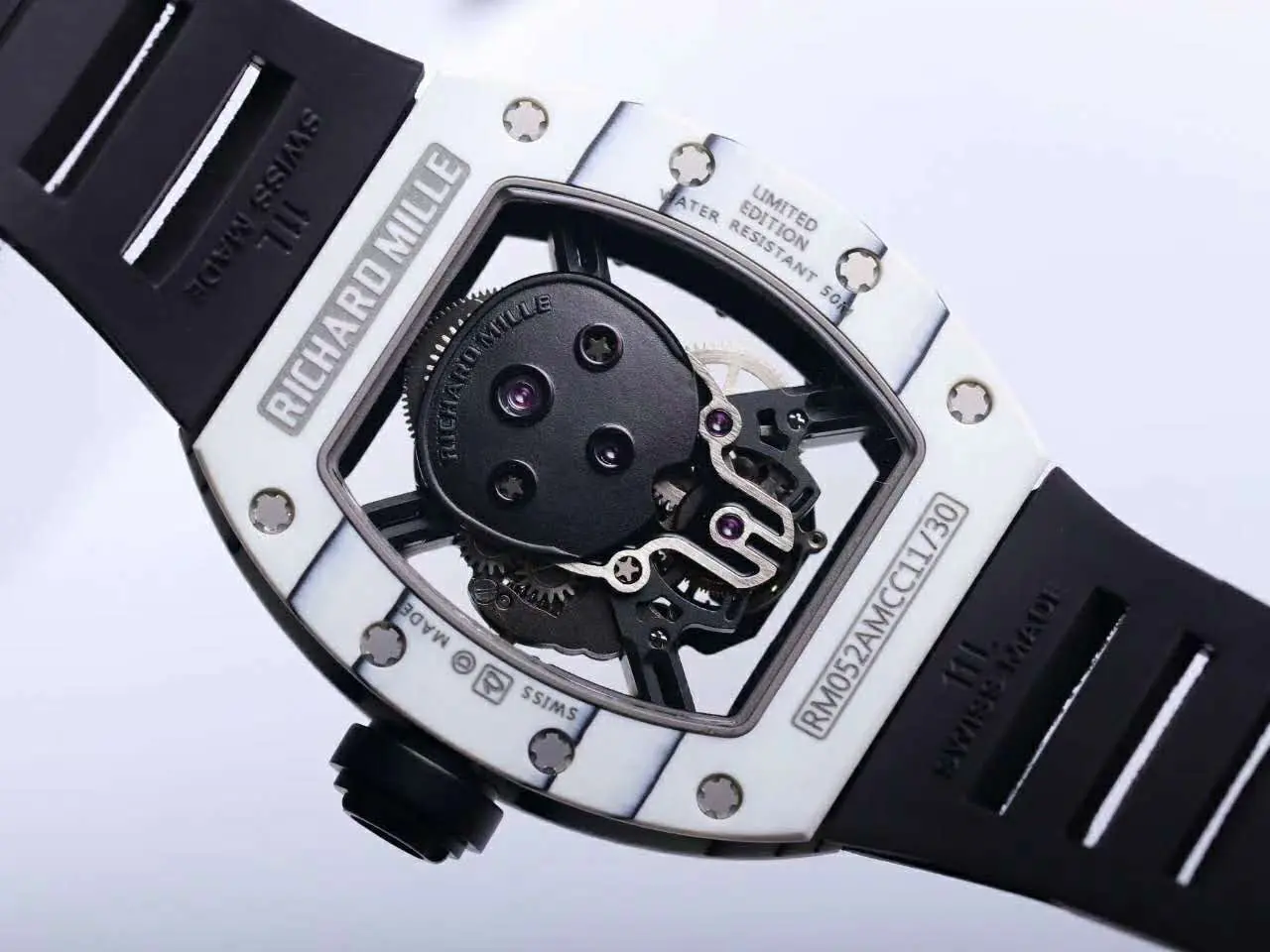 RM 052-01 Tourbillon Black Skull in White NTPT Carbon - Image 4