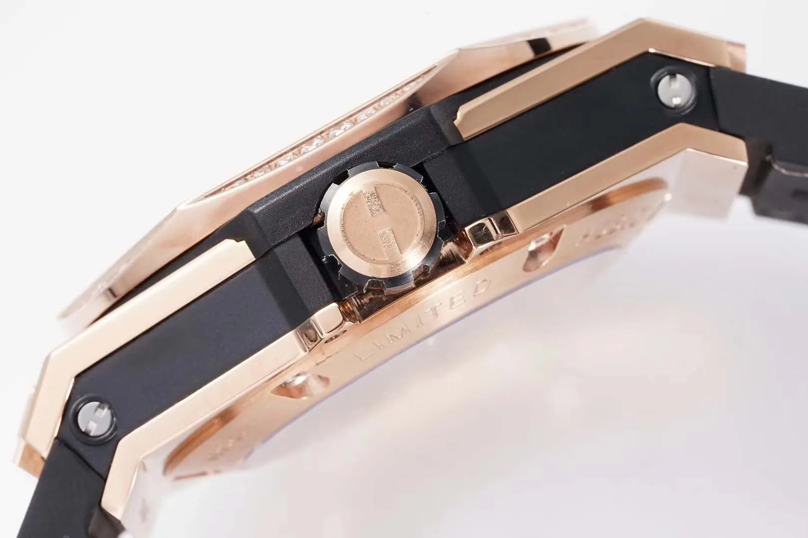 Big Bang Unico Sang Bleu in Roségold am braunen Lederarmband – Bild 9
