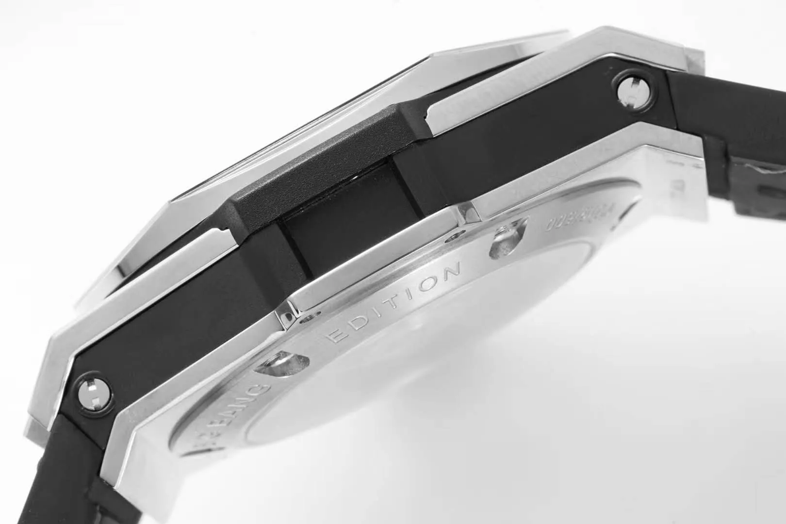 Big Bang Unico Sang Bleu in Stahl am braunen Lederarmband – Bild 9