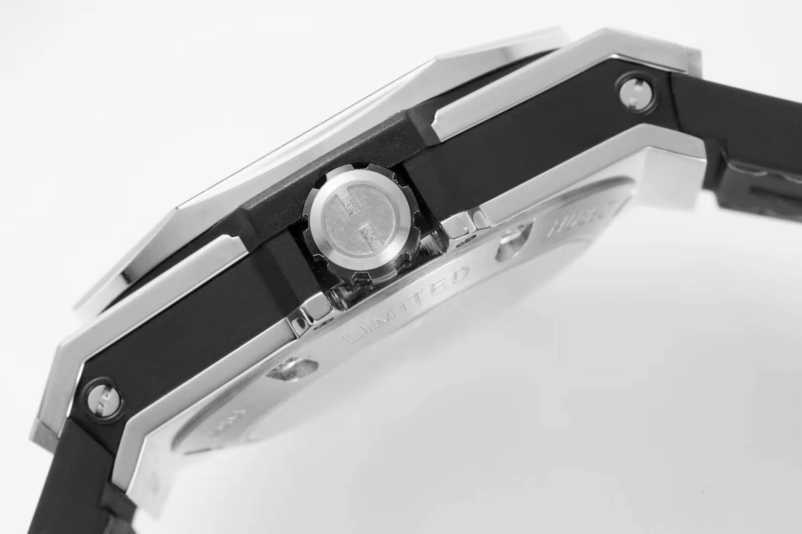 Big Bang Unico Sang Bleu in Stahl am braunen Lederarmband – Bild 8
