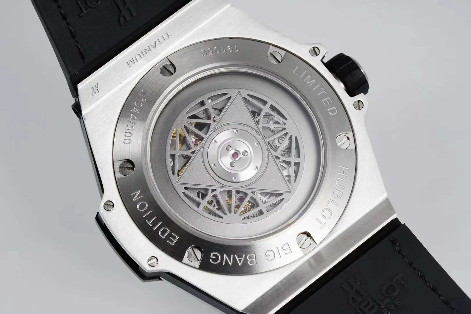 Big Bang Unico Sang Bleu in Stahl am braunen Lederarmband – Bild 6