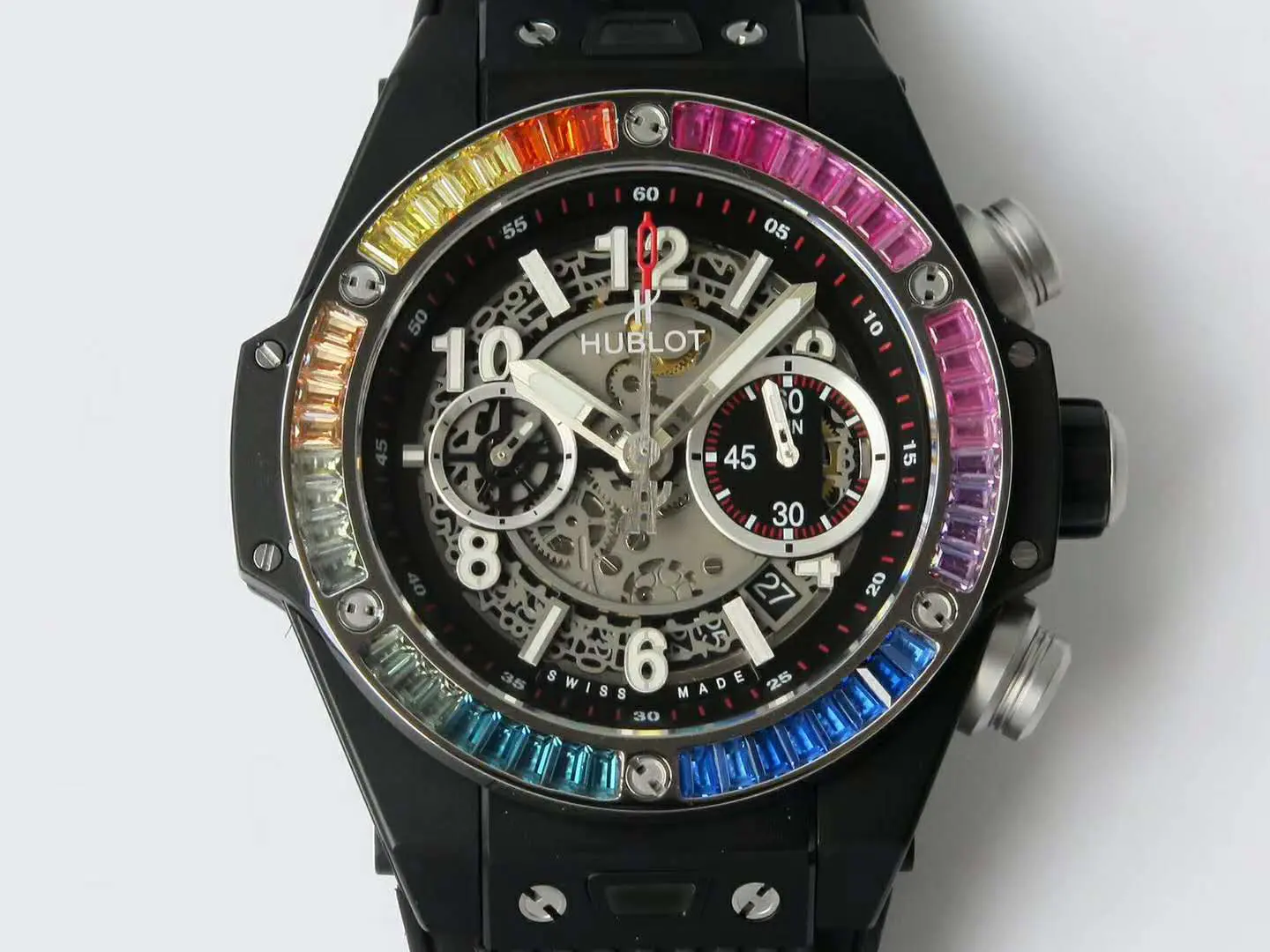 Big Bang Unico Black Magic con diamantes arcoíris - Imagen 2