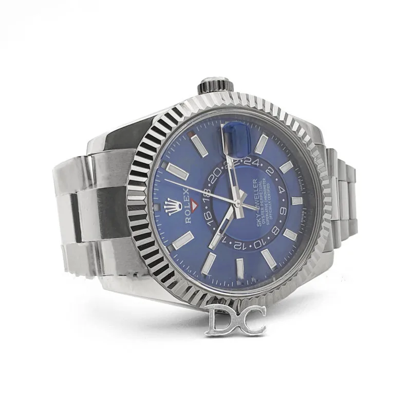 Sky-Dweller 326934 quadrante blu in oro bianco - immagine 2
