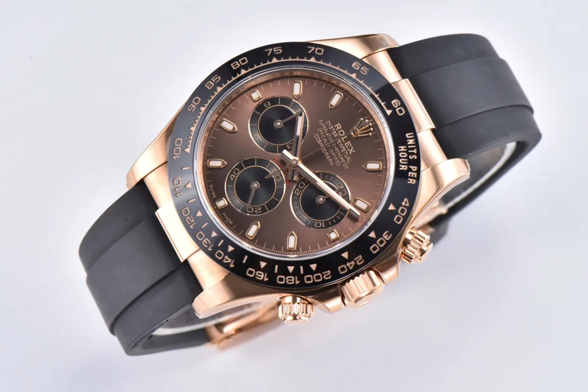 Daytona 116515LN cadran chocolat index bâtons en or Everose – Image 3