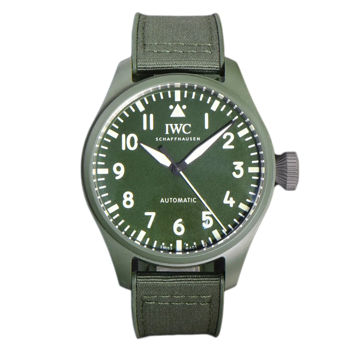 Big Pilot’s Watch 43 IW329802 Top Gun Edition Woodland su cinturino mimetico