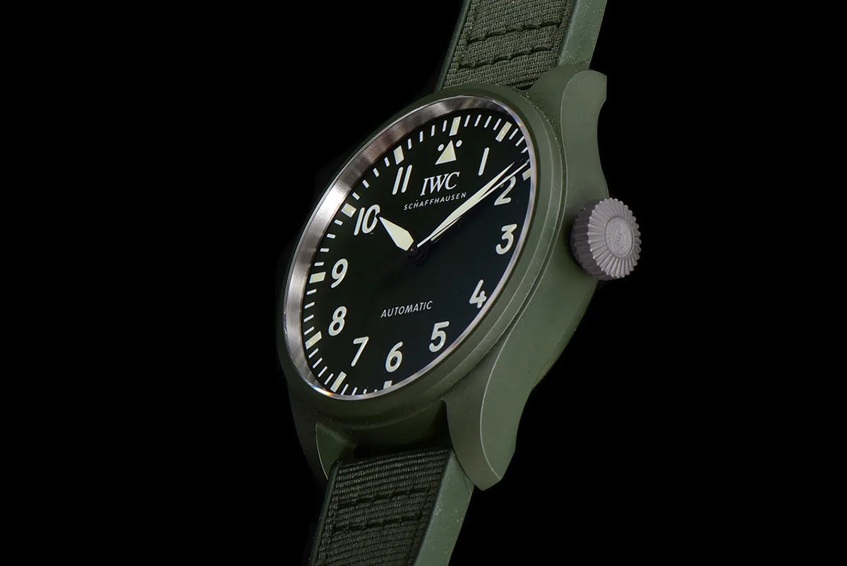 Big Pilot’s Watch 43 IW329802 Top Gun Edition Woodland su cinturino mimetico - immagine 6