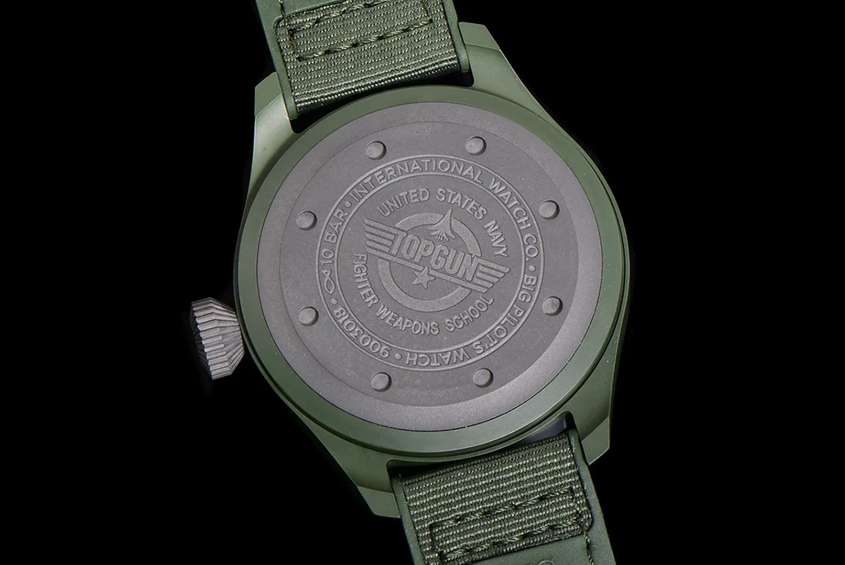 Big Pilot’s Watch 43 IW329802 Top Gun Edition Woodland su cinturino mimetico - immagine 10