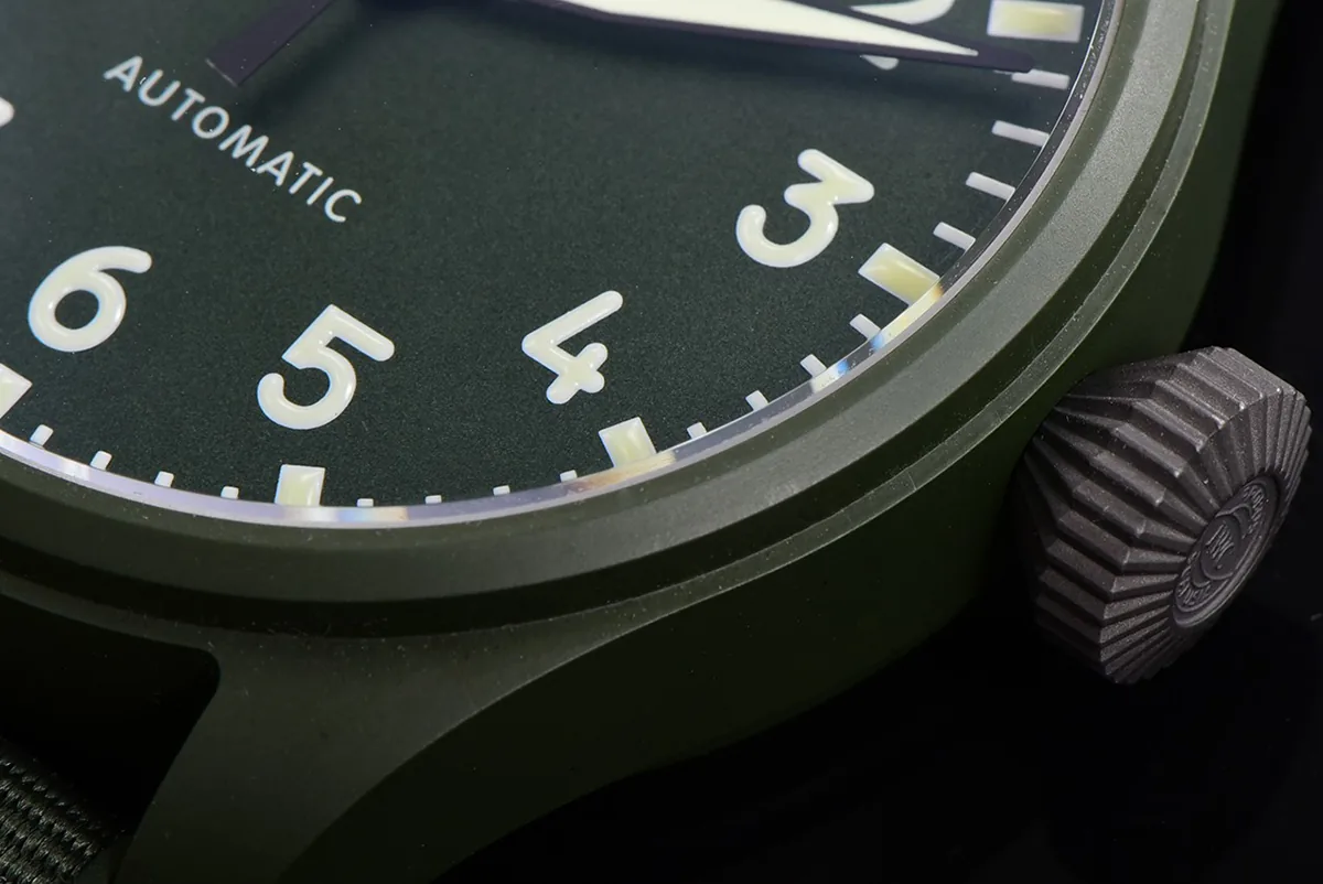 Big Pilot’s Watch 43 IW329802 Top Gun Edition Woodland on Camo Strap - Image 5