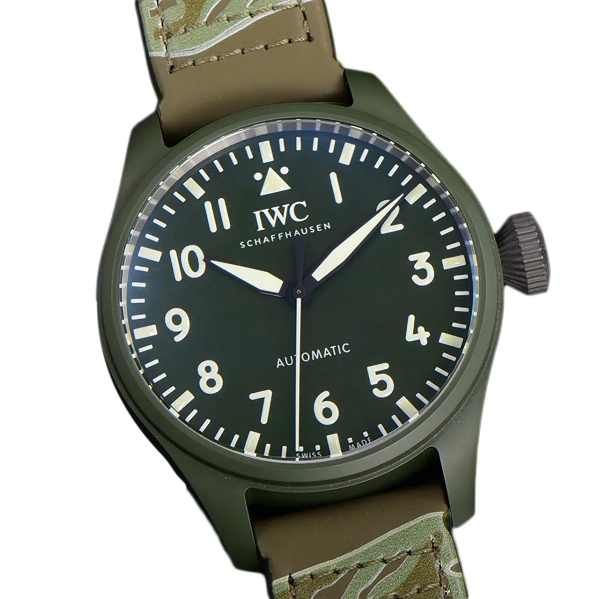 Big Pilot’s Watch 43 IW329802 Top Gun Edition Woodland on Camo Strap - Image 2
