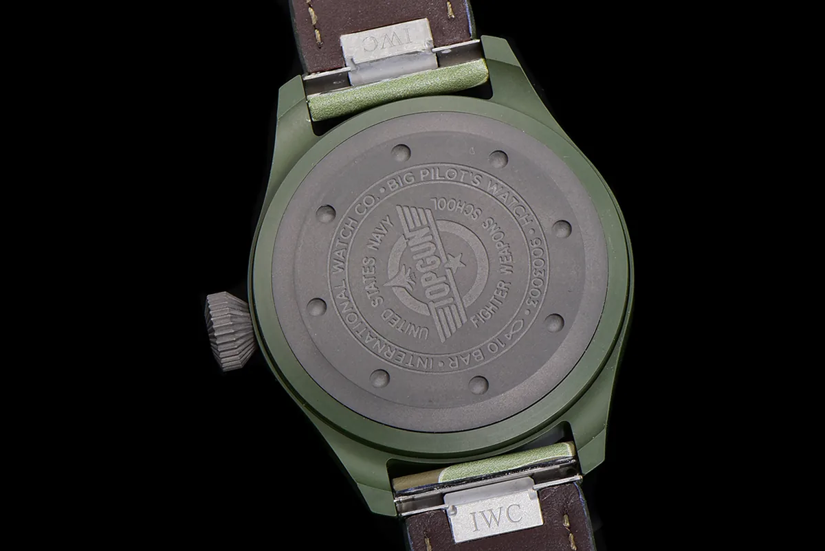 Big Pilot’s Watch 43 IW329802 Top Gun Edition Woodland on Camo Strap - Image 11