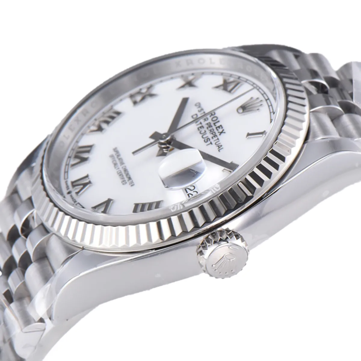 Datejust 36 126234 cadran blanc index romains en acier sur bracelet Jubilee – Image 2