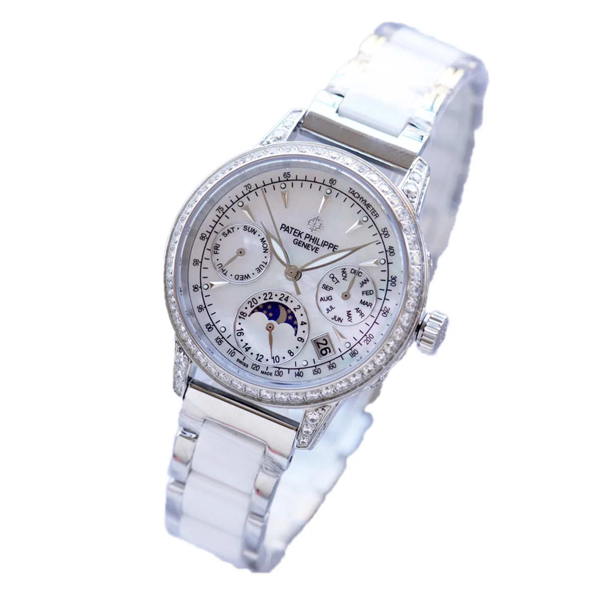 Grand Complications Ladies First Ewiger Kalender mit Diamantlünette in Weißgold – Bild 2