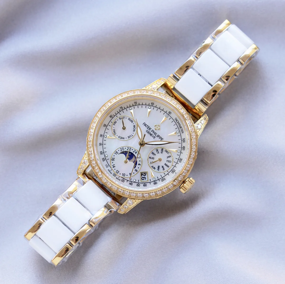 Grand Complications Ladies First Ewiger Kalender mit Diamantlünette in Gelbgold – Bild 3