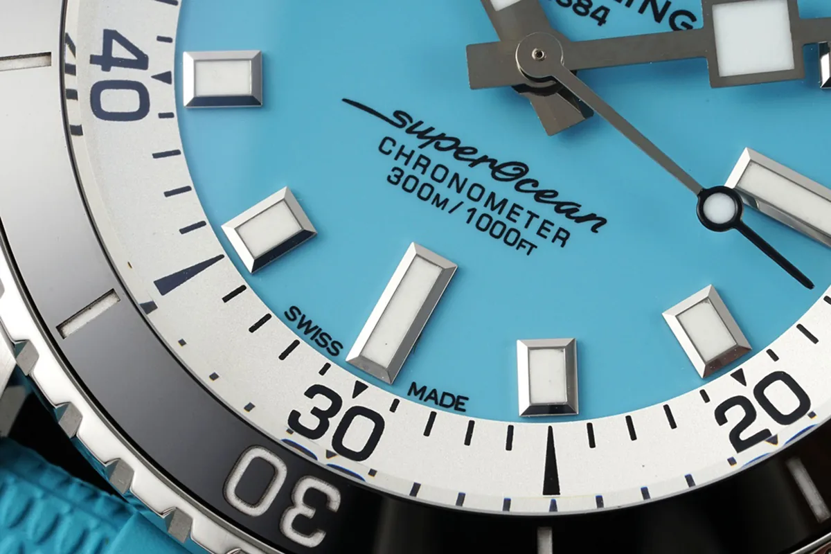 Superocean Automatic 44 Tiffany-blaues Zifferblatt Ref: A17376211L2S1 – Bild 6