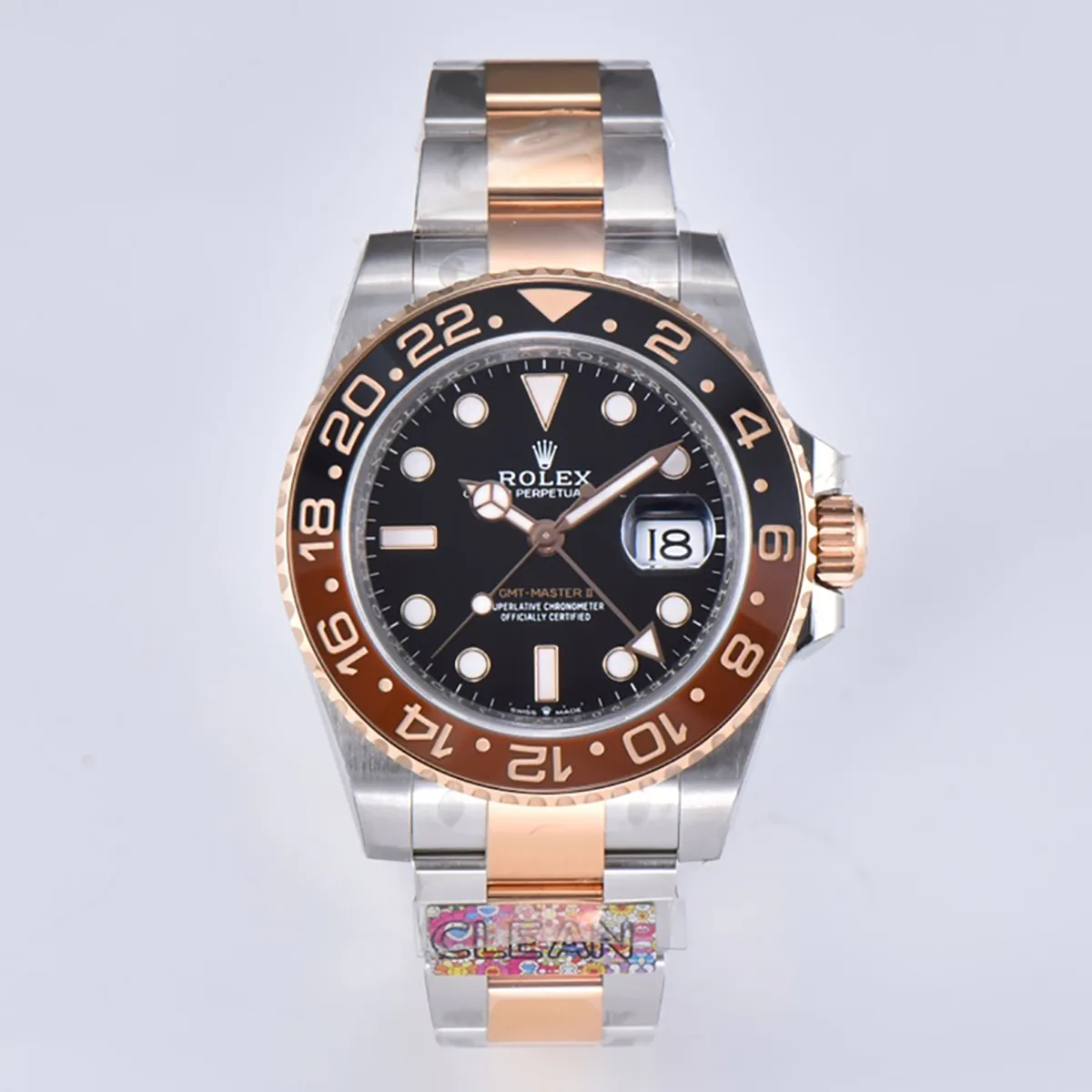 GMT Master II 126715 CHNR Clean Factory “Rootbeer” in oro rosa e acciaio - immagine 2