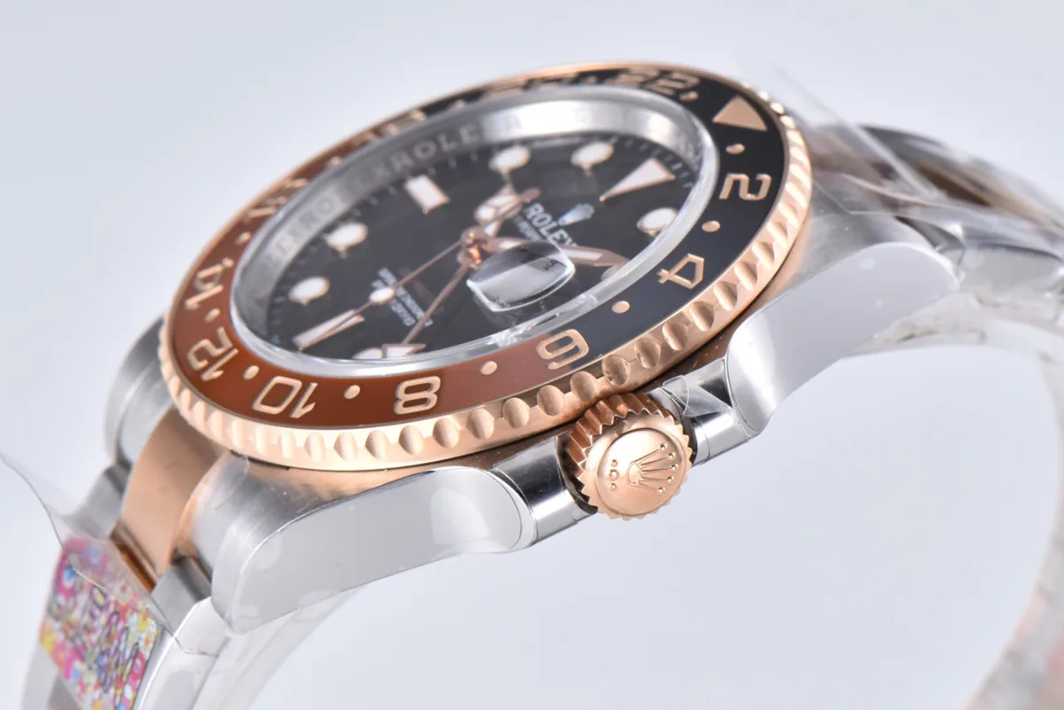 GMT Master II 126715 CHNR Clean Factory “Rootbeer” in oro rosa e acciaio - immagine 8
