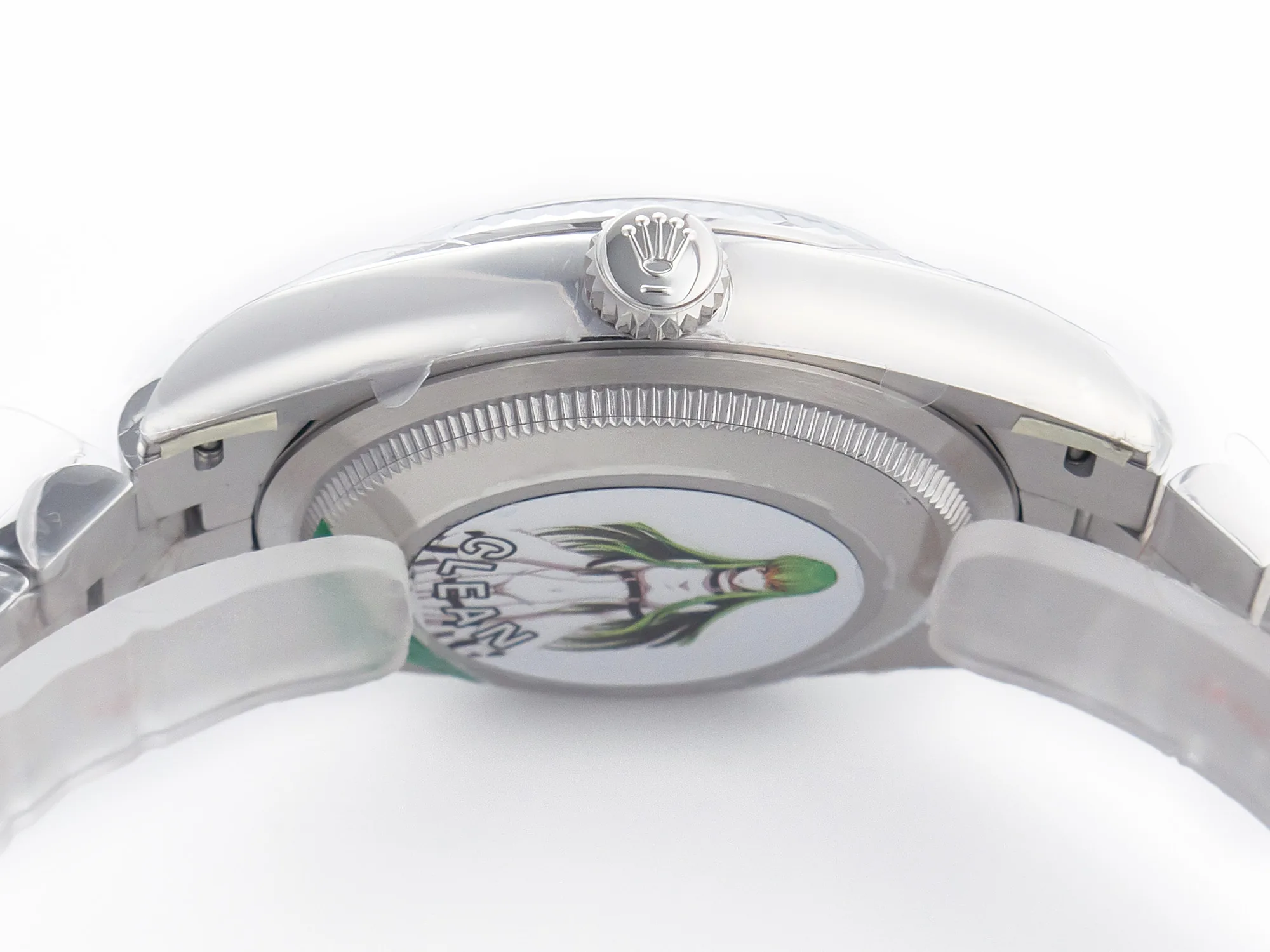 Datejust 41 esfera negra con índices de bastón en acero Clean Factory - Imagen 13