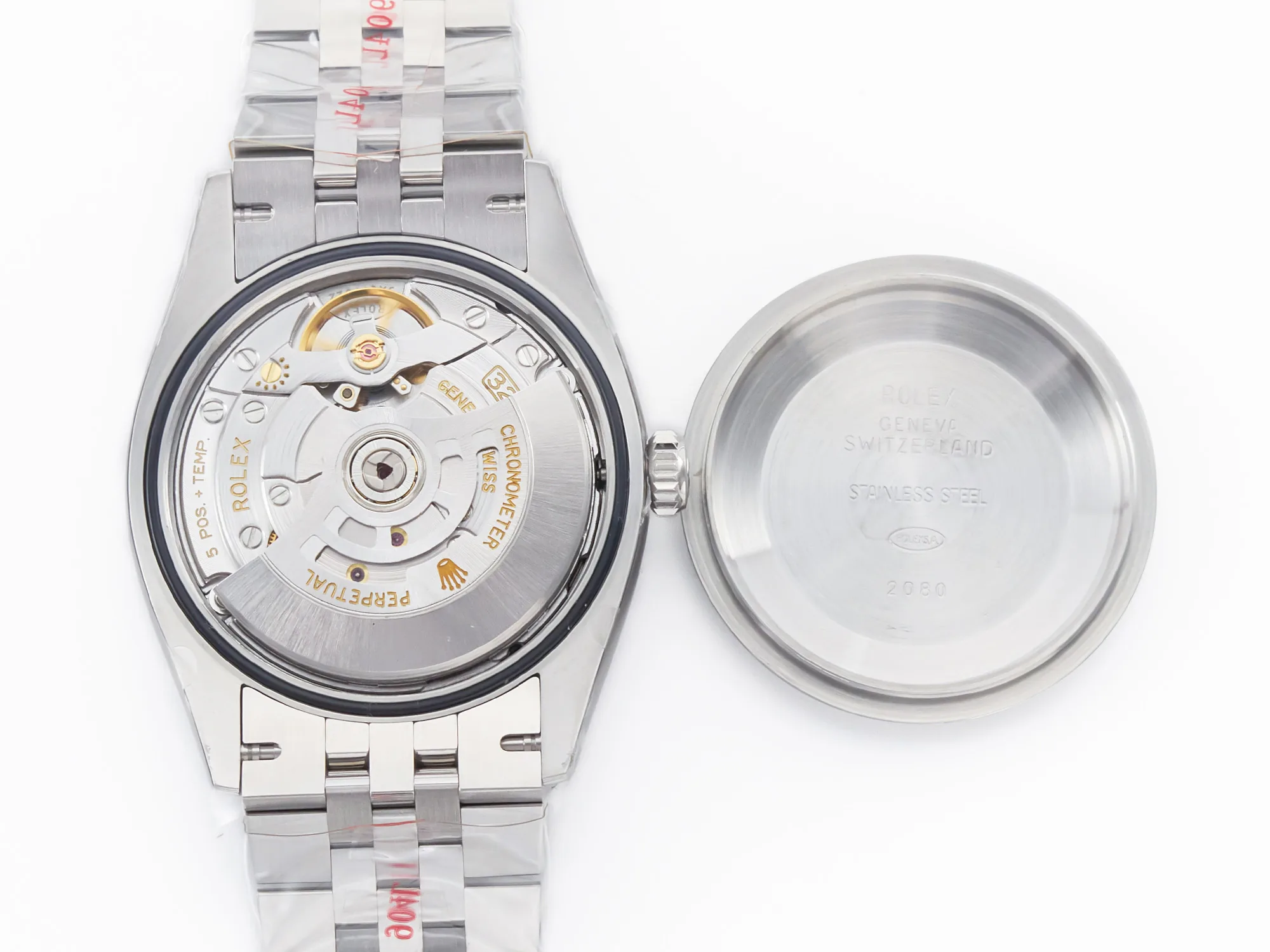 Datejust 41 esfera negra con índices de bastón en acero Clean Factory - Imagen 24
