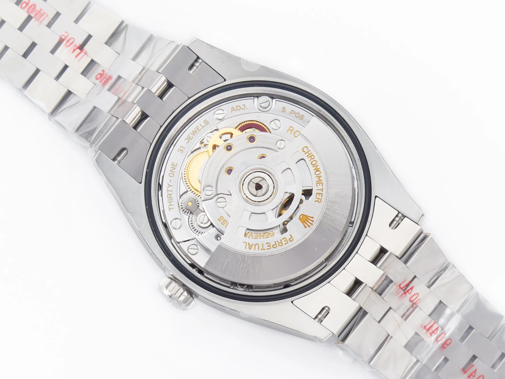 Datejust 41 esfera negra con índices de bastón en acero Clean Factory - Imagen 26