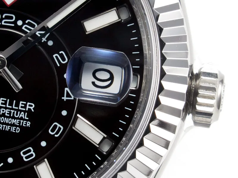 Sky-Dweller 326934 904L SS ZF 1:1 Best Edition esfera negra con brazalete SS A2824 - Imagen 8