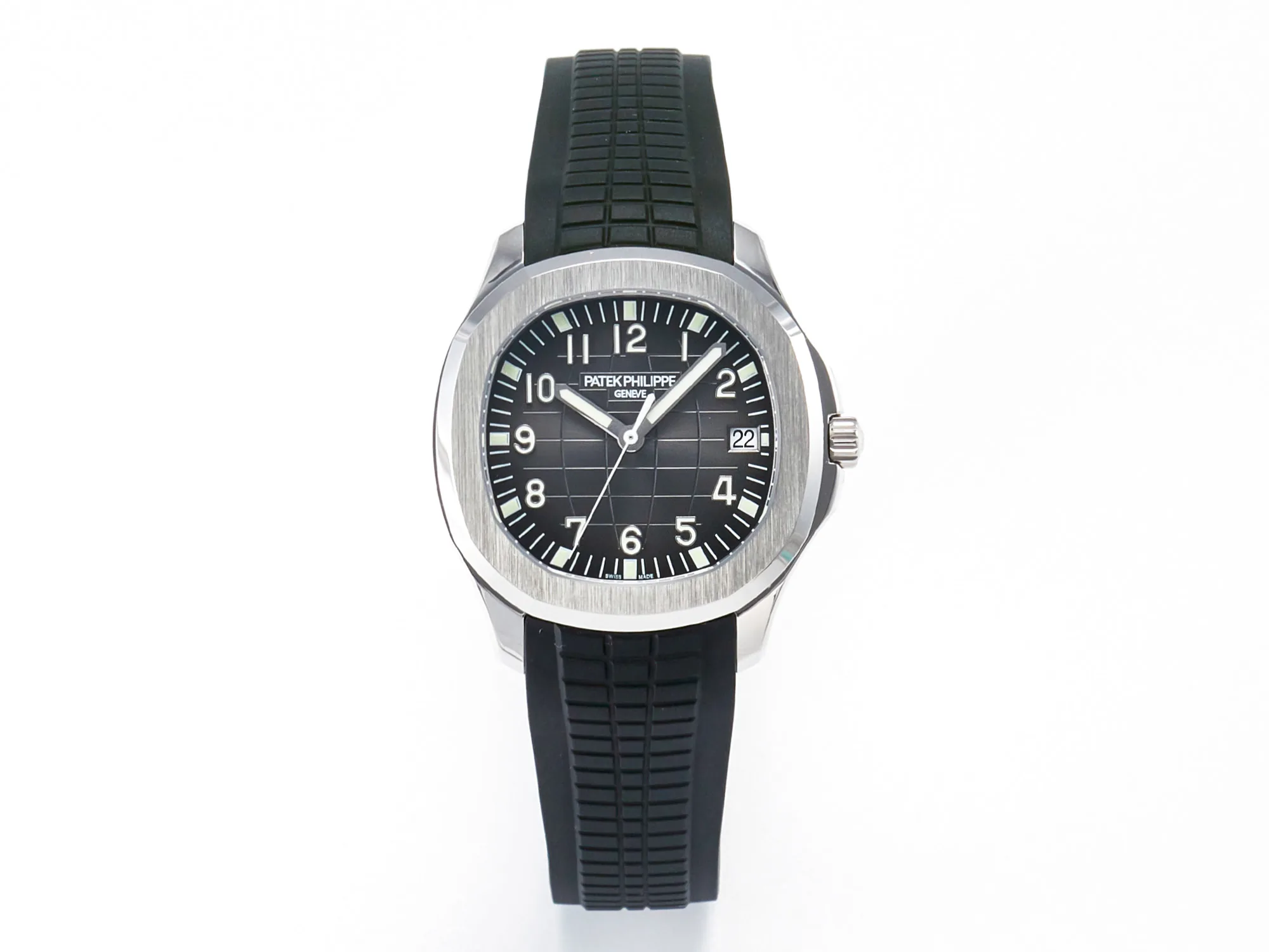 Aquanaut 5167 40mm SS 3KF 1:1 Best Edition Black Dial on Black Rubber Strap A330 Super Clone V3 - Image 2
