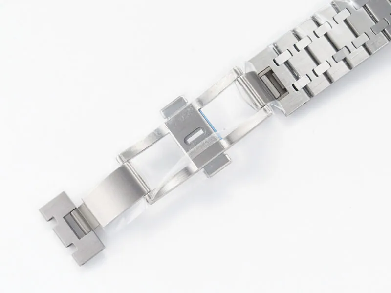 Royal Oak 41mm 15500 SS ZF 1:1 Best Edition cadran bleu texturé sur bracelet SS SA4302 Super Clone V3 – Image 15