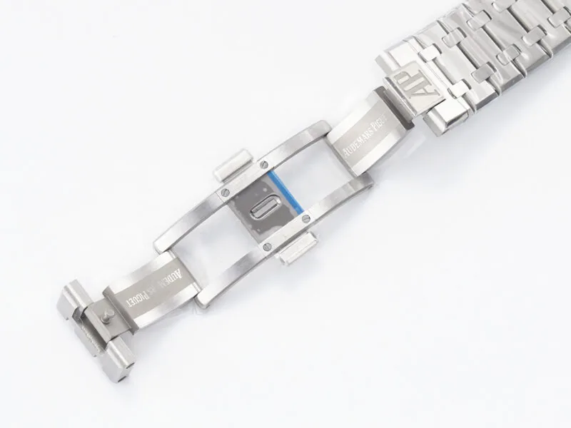 Royal Oak 41mm 15500 SS ZF 1:1 Best Edition cadran noir texturé sur bracelet SS SA4302 Super Clone V3 – Image 20