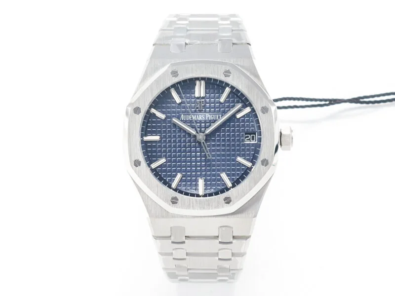 Royal Oak 41mm 15500 SS ZF 1:1 Best Edition cadran bleu texturé sur bracelet SS SA4302 Super Clone V3 – Image 2