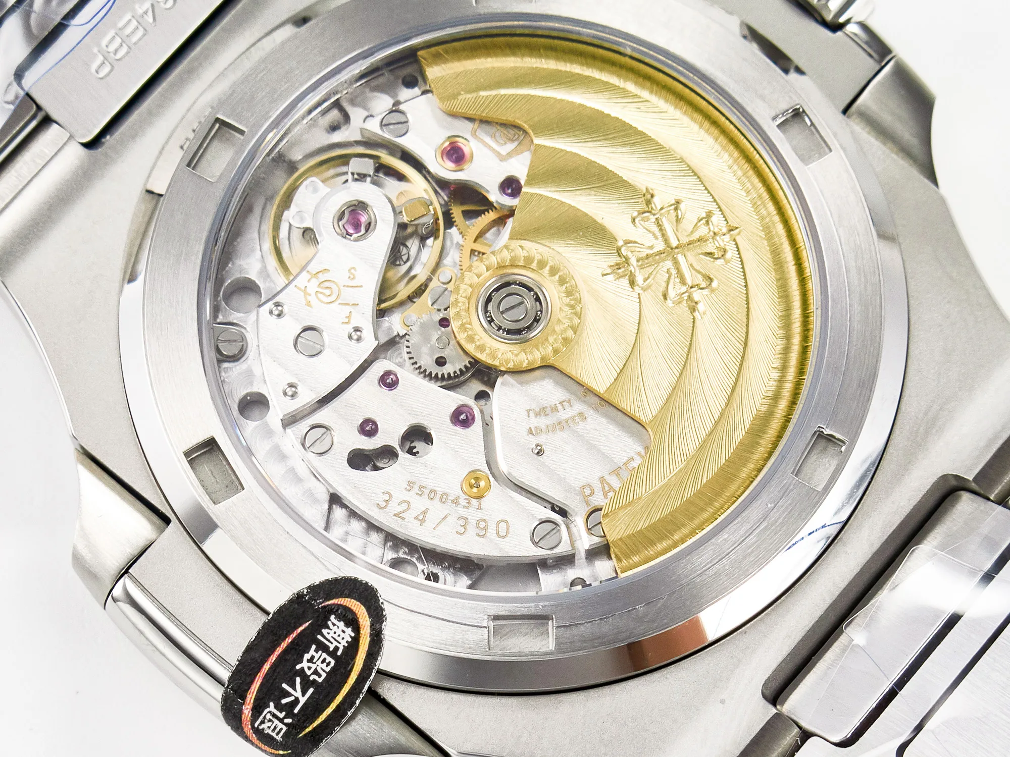 Nautilus 5711 3KF 1:1 Best Edition cadran blanc sur bracelet SS A324 Super Clone V2 – Image 21