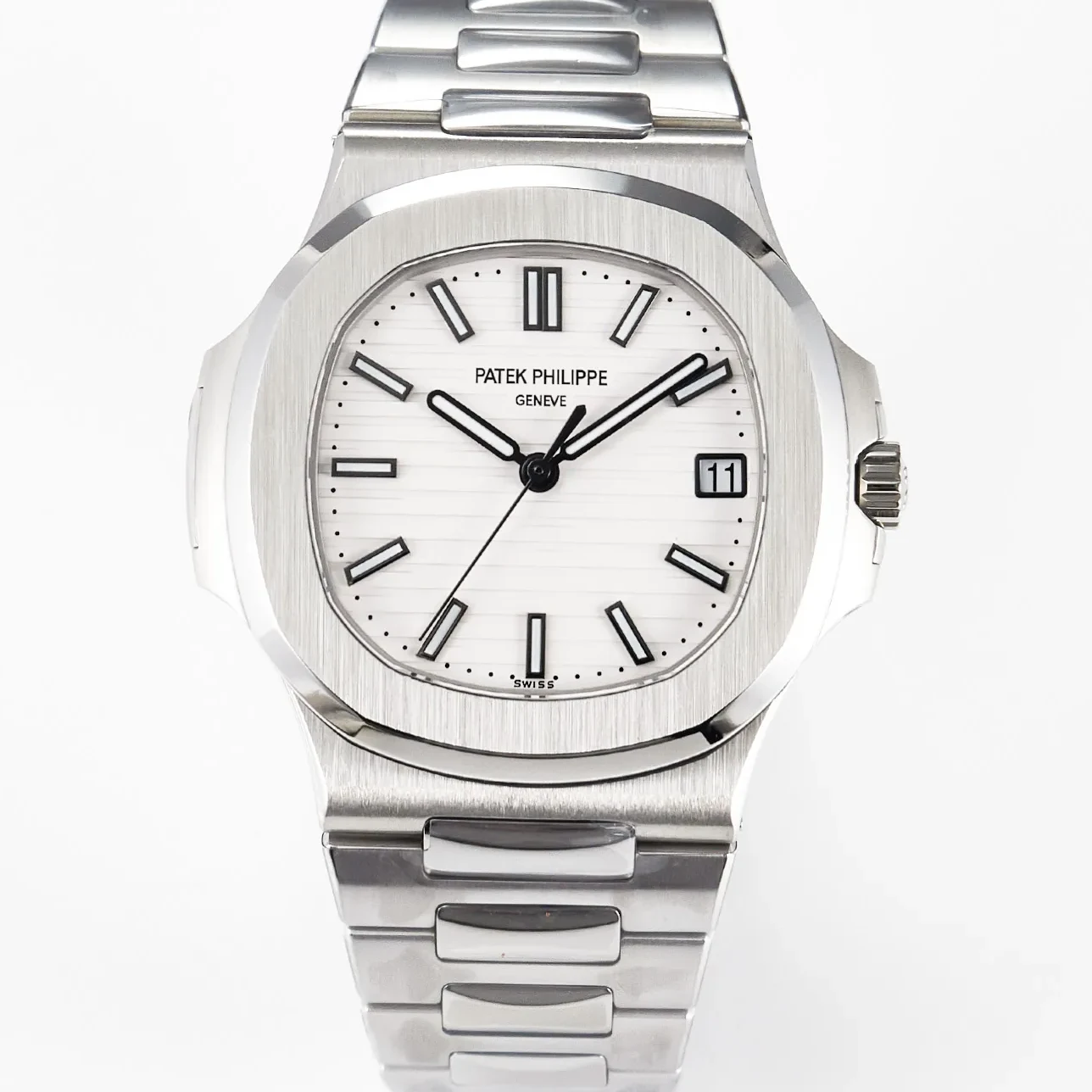 Nautilus 5711 3KF 1:1 Best Edition White Dial on SS Bracelet A324 Super Clone V2