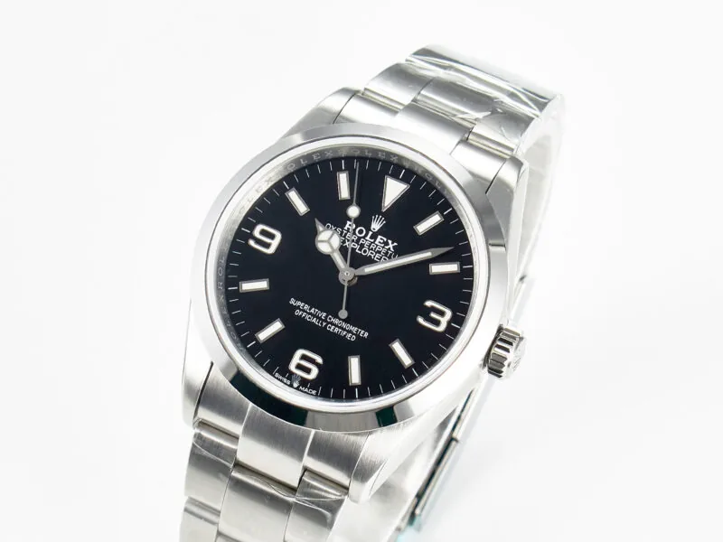 Explorer 36 acciaio 904L VSF 1:1 Best Edition quadrante nero su bracciale SS SW200 - immagine 3