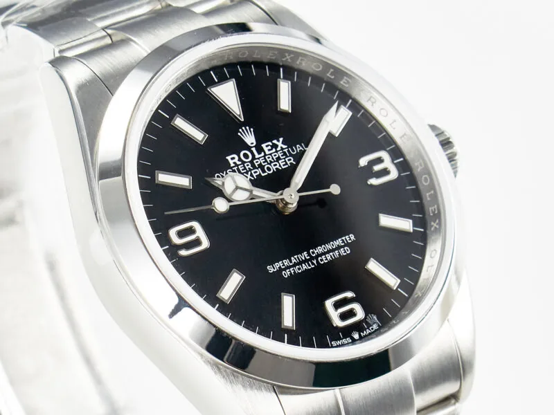 Explorer 36 acciaio 904L VSF 1:1 Best Edition quadrante nero su bracciale SS SW200 - immagine 6