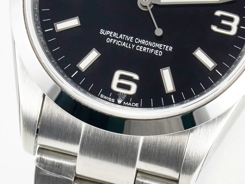 Explorer 36 acciaio 904L VSF 1:1 Best Edition quadrante nero su bracciale SS SW200 - immagine 12