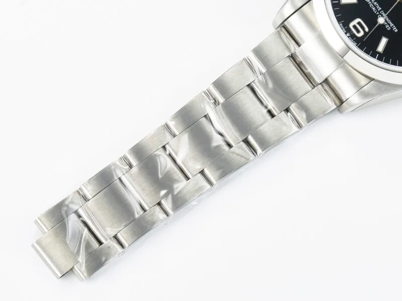 Explorer 36 acciaio 904L VSF 1:1 Best Edition quadrante nero su bracciale SS SW200 - immagine 14