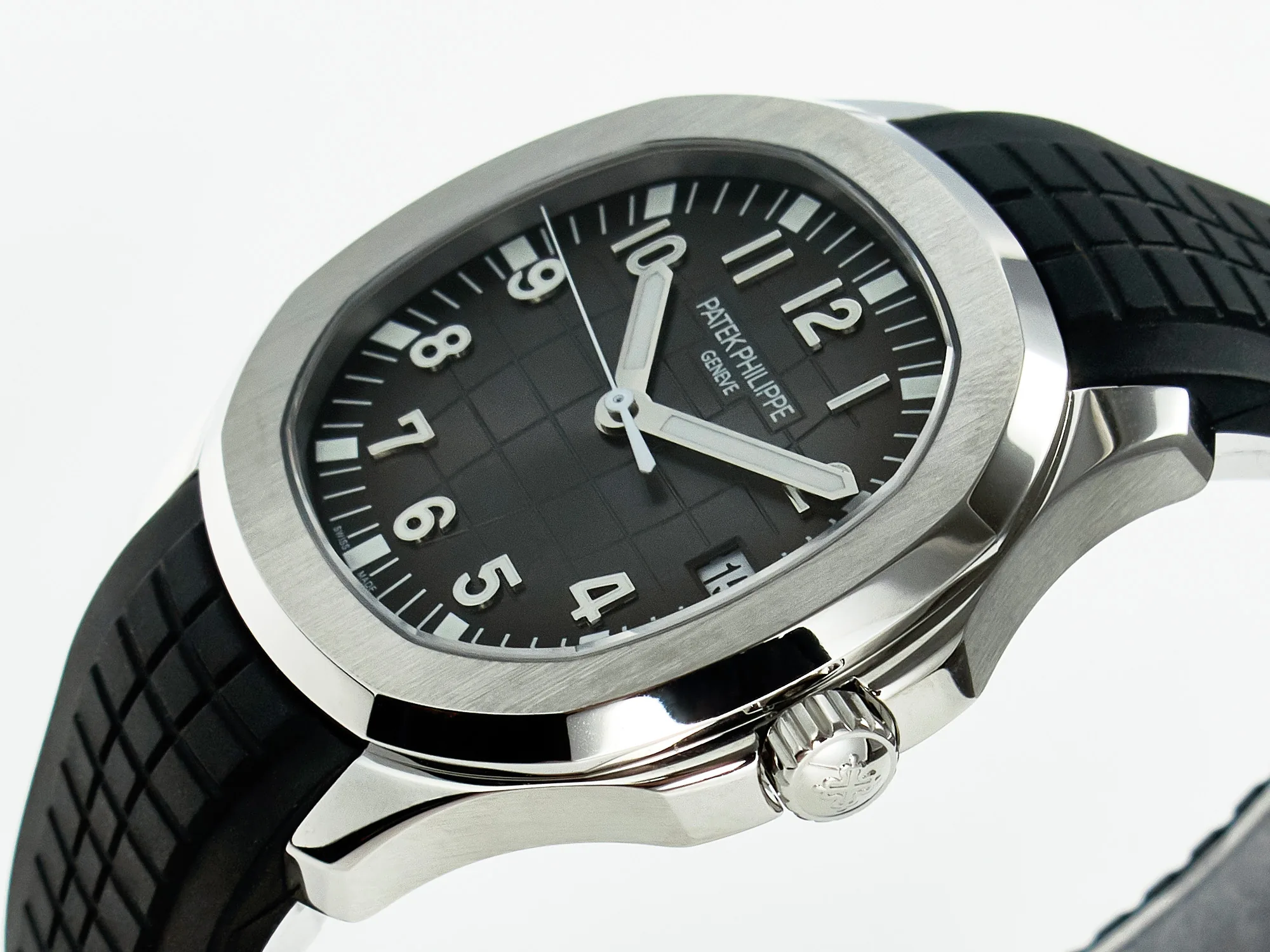 Aquanaut 5167A SS ZF 1:1 Best Edition cadran noir sur bracelet en caoutchouc noir A324 Super Clone(nouveau fermoir) – Image 9