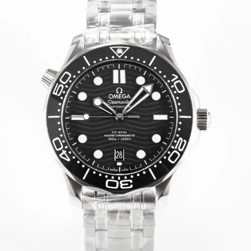 Seamaster Diver 300M VSF 1:1 Best Edition Black Ceramic Black Dial on SS Bracelet A8800 V2