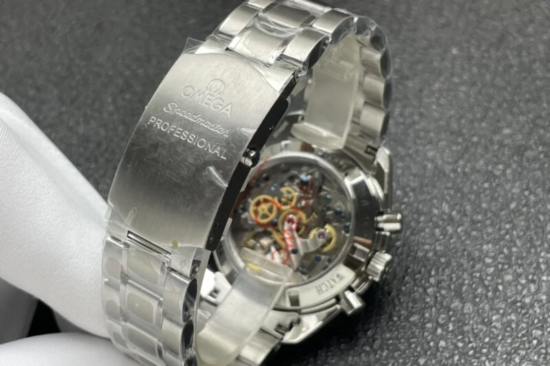 Speedmaster Moonwatch Professional weißes Zifferblatt in Stahl ZF – Bild 9