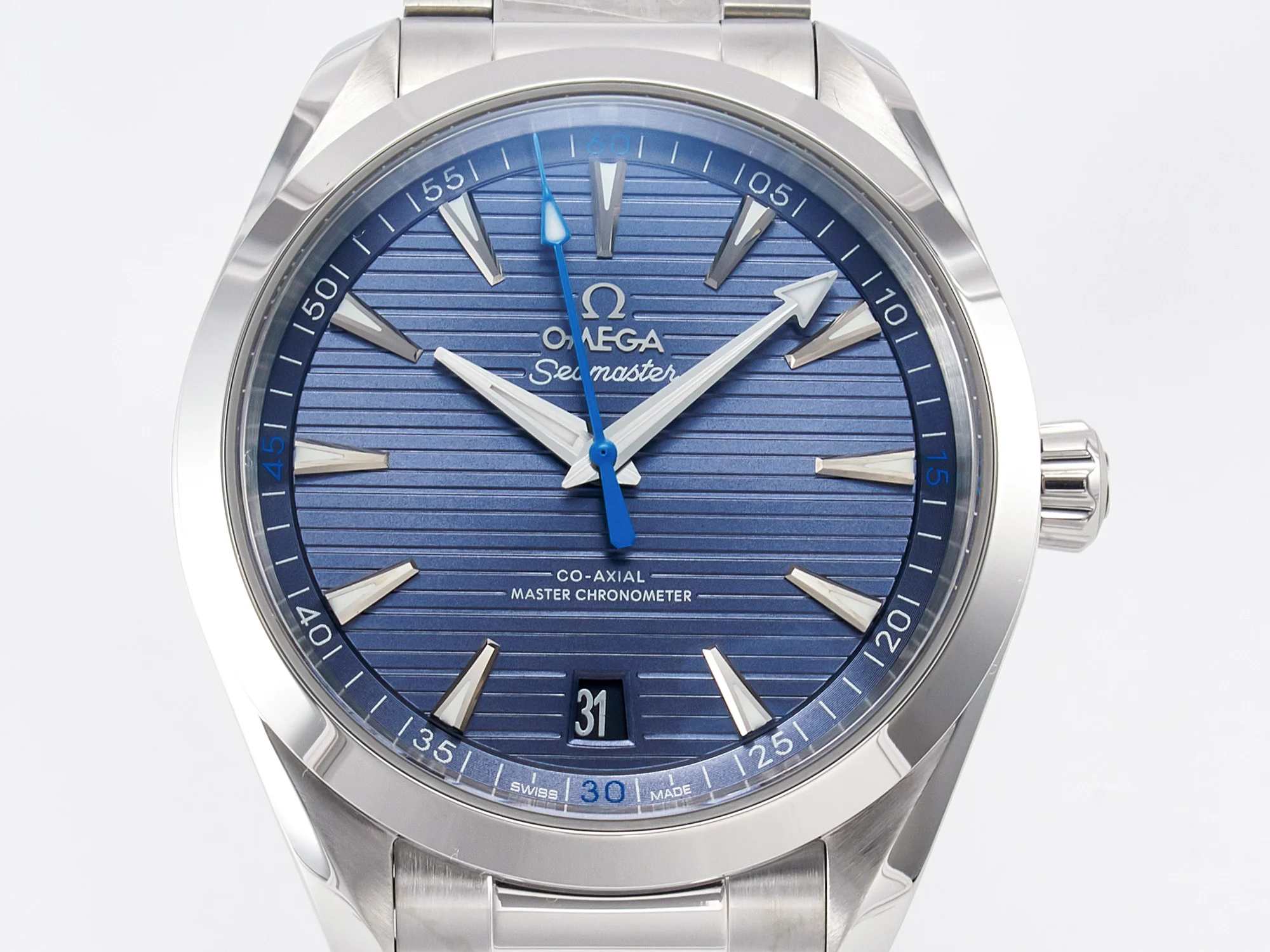 Aqua Terra 150m 41mm VSF 1:1 Best Edition Blue Dial on SS Bracelet A8900 Super Clone
