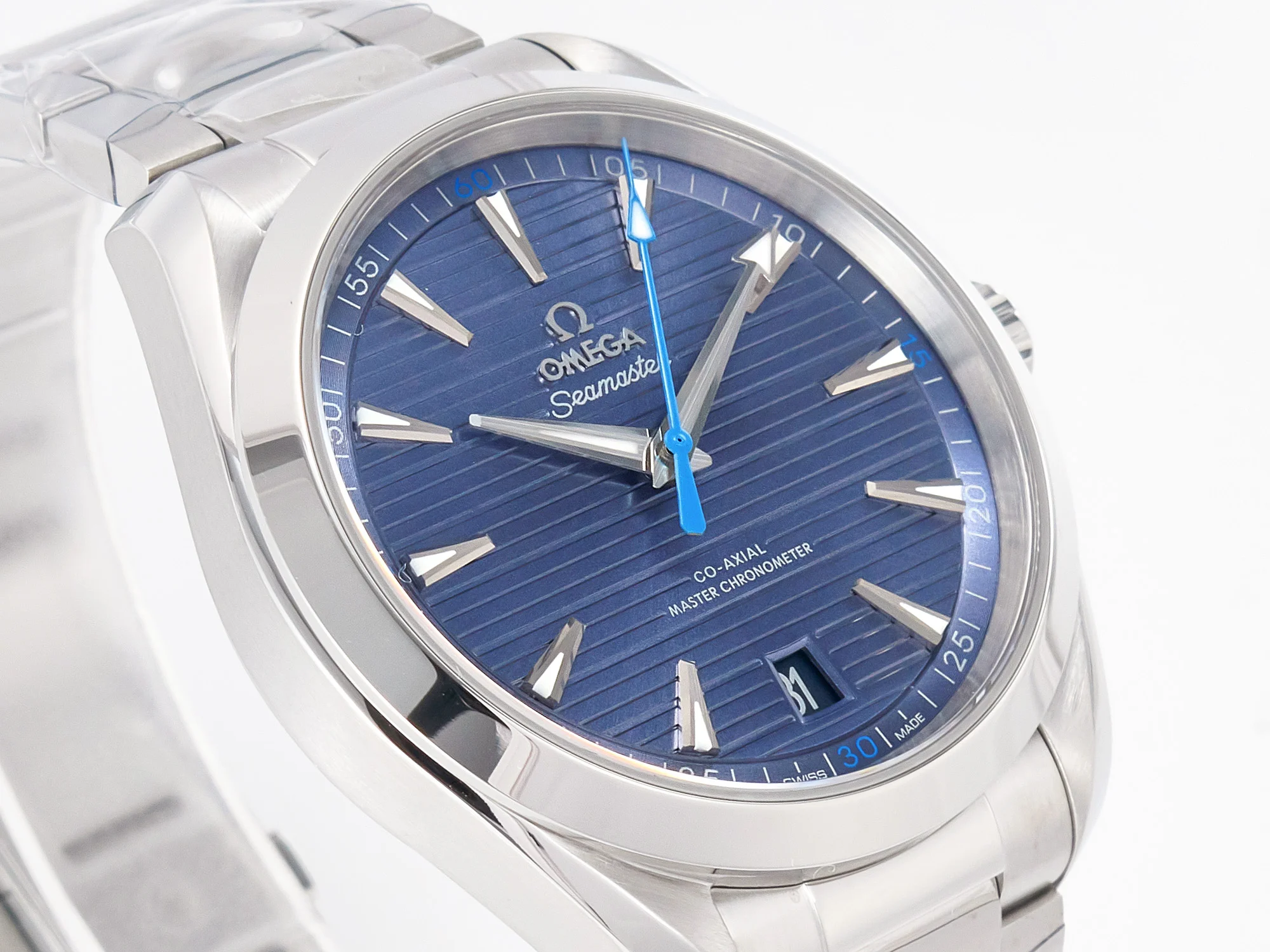 Aqua Terra 150m 41mm VSF 1:1 Best Edition Blue Dial on SS Bracelet A8900 Super Clone