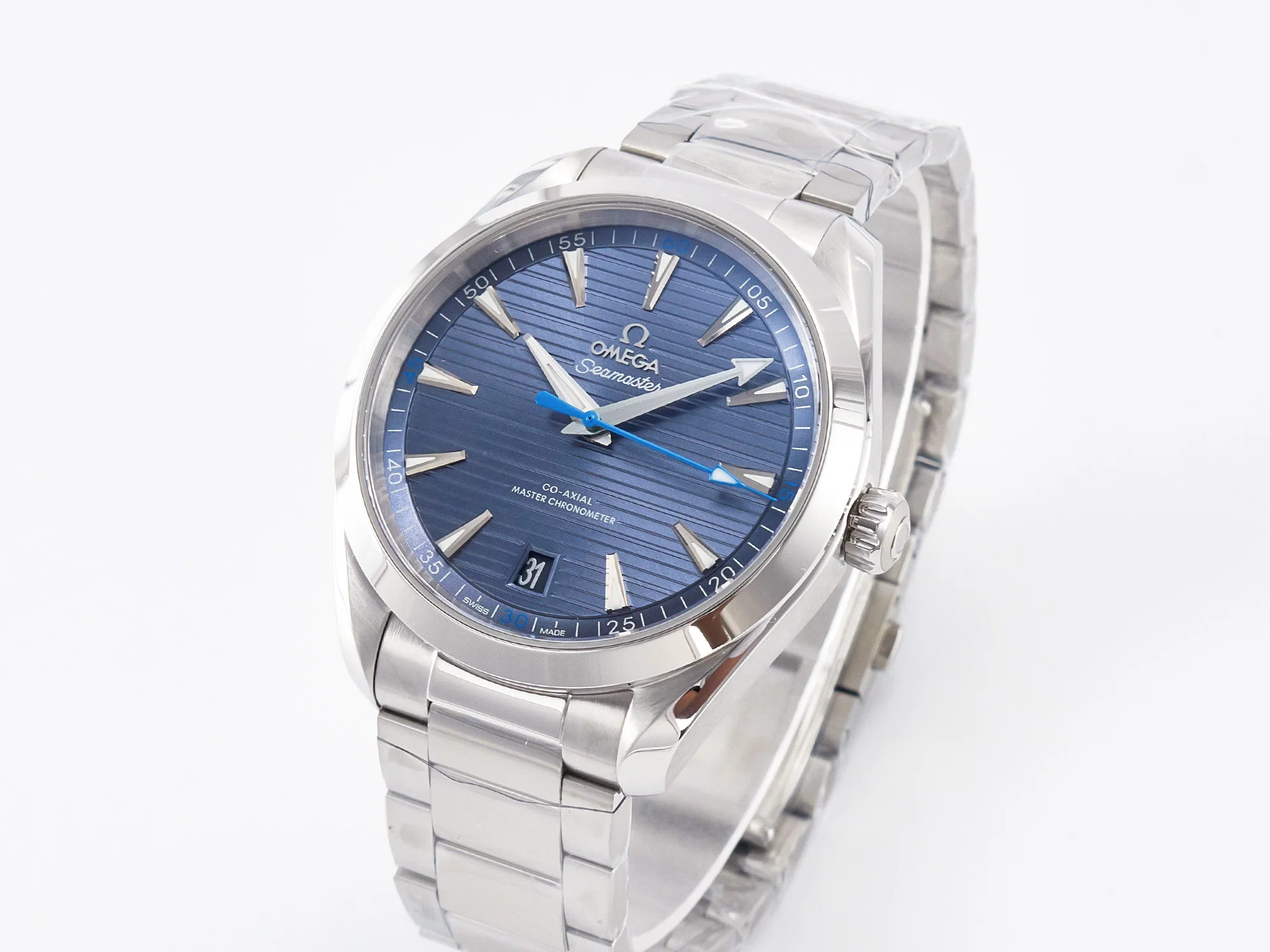 Aqua Terra 150m 41mm VSF 1:1 Best Edition Blue Dial on SS Bracelet A8900 Super Clone