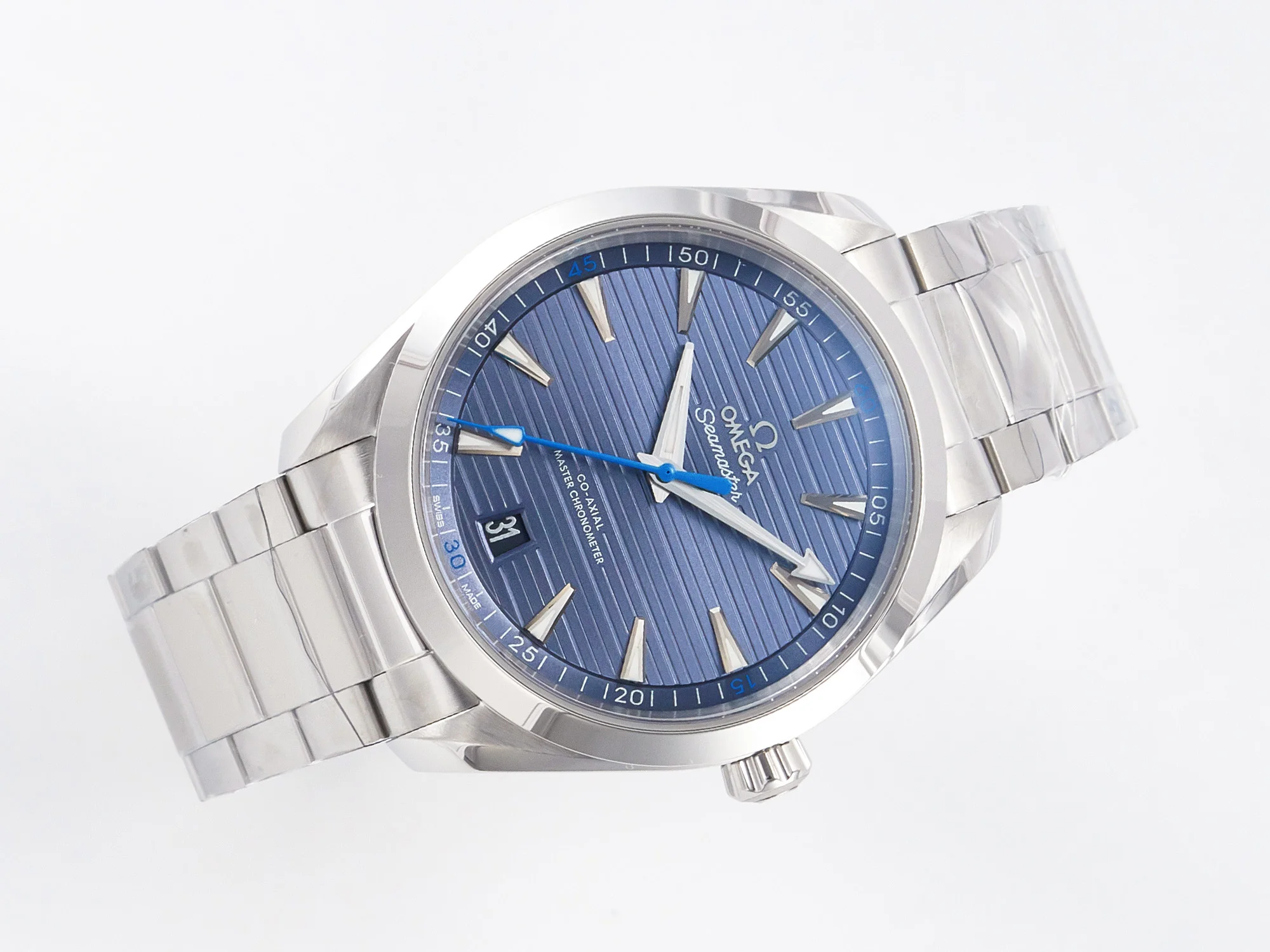 Aqua Terra 150m 41mm VSF 1:1 Best Edition Blue Dial on SS Bracelet A8900 Super Clone