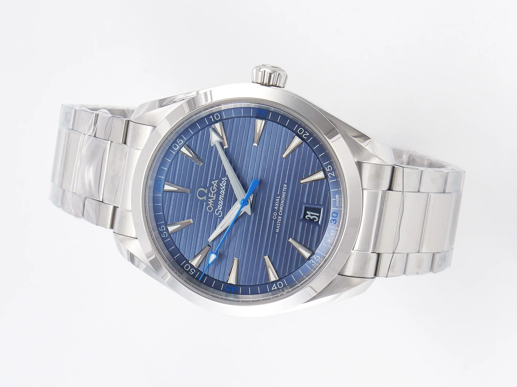 Aqua Terra 150m 41mm VSF 1:1 Best Edition Blue Dial on SS Bracelet A8900 Super Clone