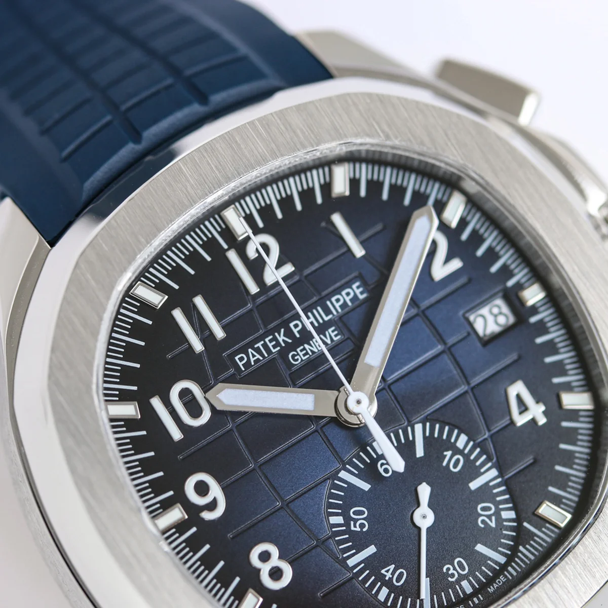 Aquanaut 5968G-001 Blue Dial on Blue Rubber Strap in Steel