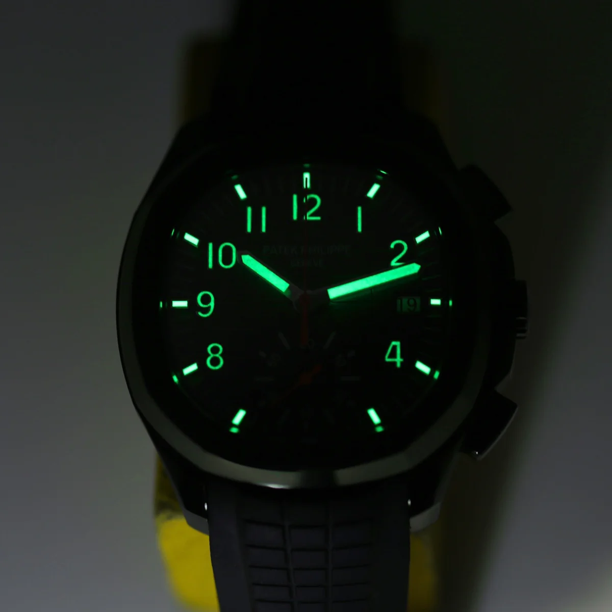 Aquanaut 5968G-010 Green Dial on Green Rubber Strap in Steel